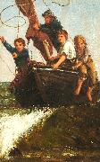 James Charles Bringing the boat ashore Germany oil painting artist